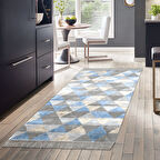 Dekoreko Kaymaz Taban Djt Mutfak Halısı Star Pamuk Saçaklı İskandinav 661M