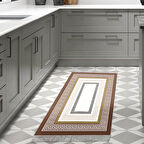 Dekoreko Kaymaz Taban Djt Mutfak Halısı Star Pamuk Saçaklı Modern 675M