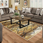 Dekoreko Kaymaz Taban Djt Salon Halısı Star Pamuk Modern M5006