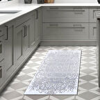 Dekoreko Kaymaz Taban Djt Mutfak Halısı Yıldız Deri Modern 1488