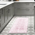 Dekoreko Kaymaz Taban Djt Mutfak Halısı Trend Saçaklı Modern M5142