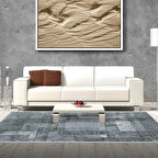 Dekoreko Kaymaz Taban Djt Salon Halısı Star Pamuk Saçaklı İskandinav F5132