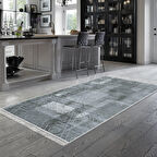 Dekoreko Kaymaz Taban Djt Mutfak Halısı Star Pamuk Saçaklı İskandinav F5132