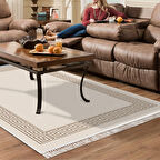 Dekoreko Kaymaz Taban Djt Salon Halısı Trend Saçaklı Modern Kt493