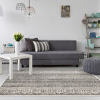 Dekoreko Kaymaz Taban Djt Salon Halısı Star Pamuk İskandinav F5087