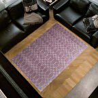 Dekoreko Kaymaz Taban Djt Salon Halısı Yıldız Deri İskandinav F5084