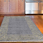 Dekoreko Kaymaz Taban Djt Mutfak Halısı Star Pamuk Saçaklı Modern M5142