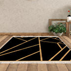 Dekoreko Kaymaz Taban Djt Salon Halısı Trend Saçaklı Modern 686M