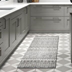 Dekoreko Kaymaz Taban Djt Mutfak Halısı Star Pamuk İskandinav 1700