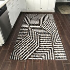 Dekoreko Kaymaz Taban Djt Mutfak Halısı Yıldız Deri Modern 713