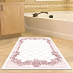 Dekoreko Kaymaz Taban Djt Banyo Halısı Star Pamuk Modern 748