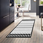 Dekoreko Kaymaz Taban Djt Mutfak Halısı Star Pamuk İskandinav M1273