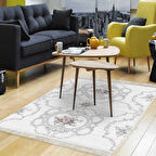 Dekoreko Kaymaz Taban Djt Salon Halısı Trend Saçaklı Modern 1494