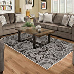 Dekoreko Kaymaz Taban Djt Salon Halısı Yıldız Deri Modern Mu145