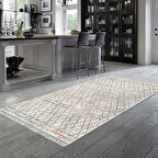 Dekoreko Kaymaz Taban Djt Mutfak Halısı Yıldız Deri Saçaklı İskandinav Al1103