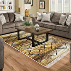 Dekoreko Kaymaz Taban Djt Salon Halısı Trend Saçaklı Modern M5006