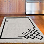 Dekoreko Kaymaz Taban Djt Mutfak Halısı Star Pamuk Saçaklı Modern 1919