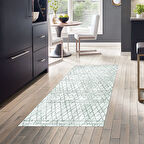 Dekoreko Kaymaz Taban Djt Mutfak Halısı Star Pamuk İskandinav F5079