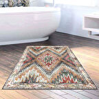 Dekoreko Kaymaz Taban Djt Banyo Halısı Yıldız Deri İskandinav F5003