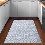 Dekoreko Kaymaz Taban Djt Mutfak Halısı Yıldız Deri Modern 757