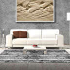 Dekoreko Kaymaz Taban Djt Salon Halısı Trend Saçaklı Modern Mu147