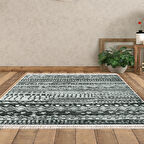 Dekoreko Kaymaz Taban Djt Salon Halısı Trend Saçaklı İskandinav F5080