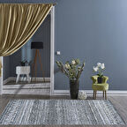 Dekoreko Kaymaz Taban Djt Salon Halısı Yıldız Deri İskandinav F5087