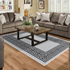 Dekoreko Kaymaz Taban Djt Salon Halısı Yıldız Deri Modern 608M