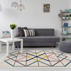 Dekoreko Kaymaz Taban Djt Salon Halısı Star Pamuk Modern P1525