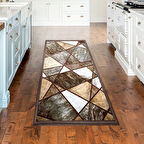 Dekoreko Kaymaz Taban Djt Mutfak Halısı Star Pamuk Modern 1716