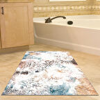 Dekoreko Kaymaz Taban Djt Banyo Halısı Star Pamuk Modern 609M