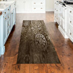 Dekoreko Kaymaz Taban Djt Mutfak Halısı Yıldız Deri Modern 1999