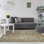 Dekoreko Kaymaz Taban Djt Salon Halısı Yıldız Deri İskandinav 1700