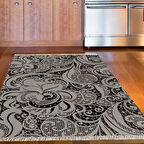 Dekoreko Kaymaz Taban Djt Mutfak Halısı Trend Saçaklı Modern Mu145