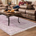 Dekoreko Kaymaz Taban Djt Salon Halısı Trend Saçaklı Modern M5142