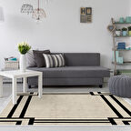 Dekoreko Kaymaz Taban Djt Salon Halısı Yıldız Deri Saçaklı Modern 1920