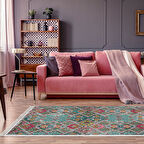 Dekoreko Kaymaz Taban Djt Salon Halısı Star Pamuk Saçaklı İskandinav F5009