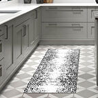 Dekoreko Kaymaz Taban Djt Mutfak Halısı Star Pamuk İskandinav Mu123