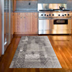 Dekoreko Kaymaz Taban Djt Mutfak Halısı Star Pamuk İskandinav F5132