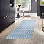 Dekoreko Kaymaz Taban Djt Mutfak Halısı Yıldız Deri İskandinav F5084