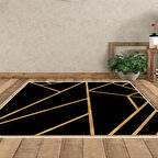 Dekoreko Kaymaz Taban Djt Salon Halısı Yıldız Deri Modern 686M