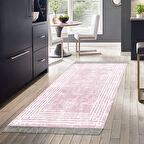 Dekoreko Kaymaz Taban Djt Mutfak Halısı Star Pamuk Saçaklı Modern M5142