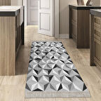 Dekoreko Kaymaz Taban Djt Mutfak Halısı Star Pamuk Saçaklı Modern 1944