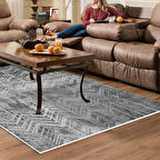 Dekoreko Kaymaz Taban Djt Salon Halısı Yıldız Deri İskandinav F5083