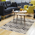 Dekoreko Kaymaz Taban Djt Salon Halısı Yıldız Deri Modern 1675