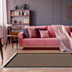 Alanur Home Kaymaz Taban Djt Banyo Mutfak Salon Halı Star Pamuk Saçaklı Dokuma Desen E5001