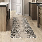 Dekoreko Kaymaz Taban Djt Mutfak Halısı Yıldız Deri İskandinav Mu123