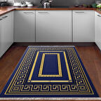 Dekoreko Kaymaz Taban Djt Mutfak Halısı Yıldız Deri Saçaklı Modern 651M