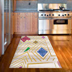 Dekoreko Kaymaz Taban Djt Mutfak Halısı Star Pamuk Modern P1337