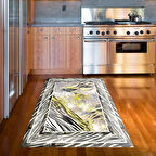 Dekoreko Kaymaz Taban Djt Mutfak Halısı Yıldız Deri Modern 728